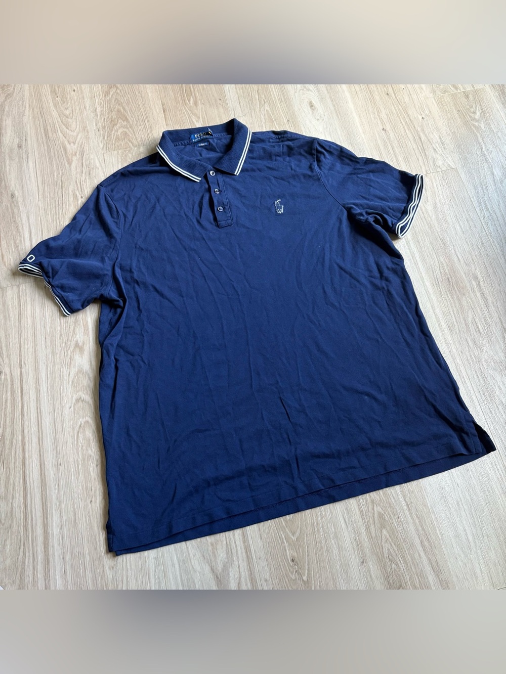 Navy Blue POLO Ralph Lauren Classic Fit Men Polo Short Sleeve Shirt XXL